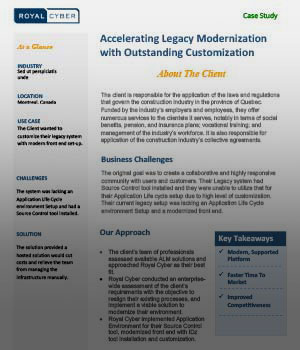 Accelerating Legacy Modernization CS