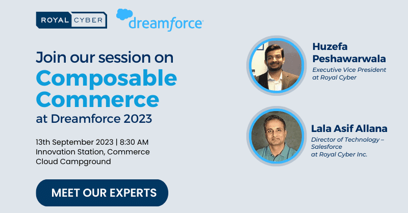 Dreamforce Composable commerce speaker's session