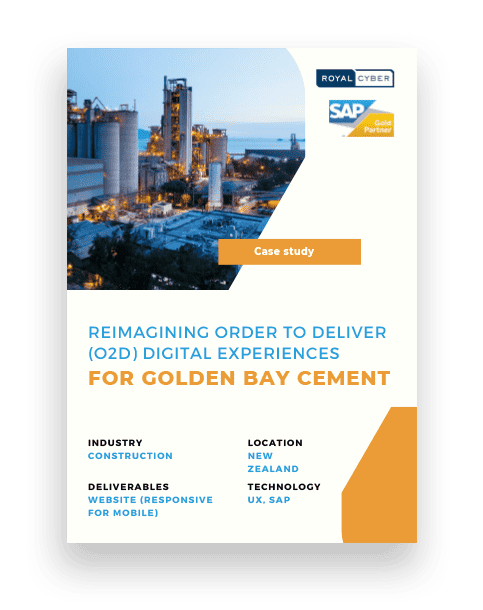 Reimagining O2D Digital Experiences for Golden Bay Cement